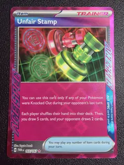 Unfair Stamp SV06: Twilight Masquerade 165/167 NM Pokemon Card - Image 1