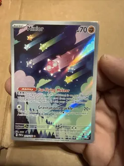 Pokemon TCG Minior Card Holo Illustration Rare, Paradox Rift 201/182 - Image 1