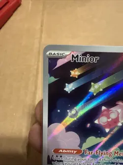 Pokemon TCG Minior Card Holo Illustration Rare, Paradox Rift 201/182 - Image 2