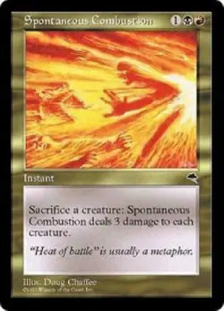 Spontaneous Combustion x3 Tempest MtG NM - Image 1