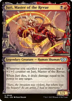 X 1 Juri, Master of the Revue NM Showcase Multiverse Legends MUL 046 MTG Magic - Image 1