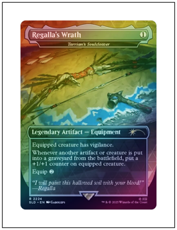 1x Regalla's Wrath - Tarrian's Soulcleaver, Foil, Horizon Zero Dawn Secret Lair - Image 1