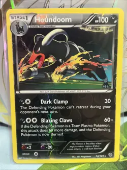 Houndoom 56/101 Reverse Holo Pokemon TCG Plasma Blast - Image 1
