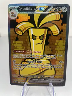 Gholdengo Ex 252/182 Special Illustration Rare - Pokemon TCG Paradox Rift NM - Image 1
