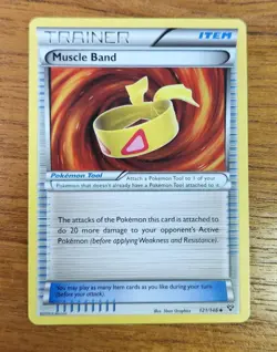 Uncommon Muscle Band Pokemon Trainer Card, XY Set 121/146 - Image 1