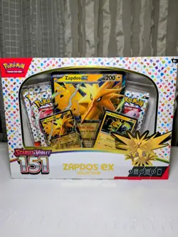 Pokemon TCG Scarlet & Violet 151 Zapdos EX Collection Box Sealed NEW - Image 1