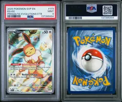 2025 POKEMON SVP EN-SV BLACK STAR PROMO #173 EEVEE PSA 9 - Image 3