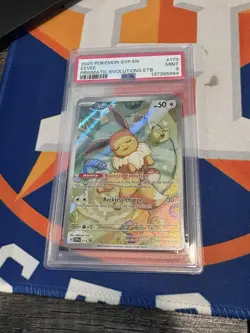 2025 POKEMON SVP EN-SV BLACK STAR PROMO #173 EEVEE PSA 9 - Image 4