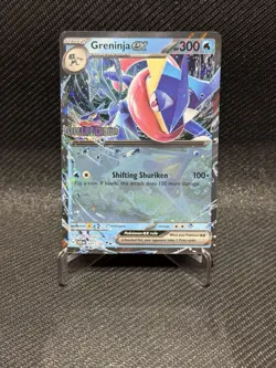 Greninja ex 041/142 Sv07 Stellar Crown SCR Holo Pokemon TCG Stamped Double Rare - Image 1