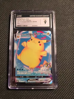 Pokemon Surfing Pikachu VMAX 25th Anniversary Coll. Japanese Full Art #022 CGC 9 - Image 1