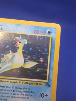 Vintage WOTC Pokemon Fossil Unlimited Lapras 10/62 Holo Rare LP/MP - Image 5