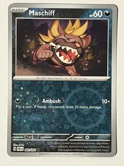 COSMOS REVERSE HOLO Maschiff 062/091 - Pokemon Paldean Fates - Image 1