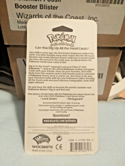 1999 Pokemon Fossil Blister Pack - Factory Sealed (Unopened) WOTC Aerodactyl - Image 3