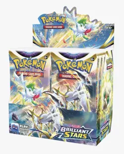 TCG Sword & Shield Sealed Pokemon Booster Box Brilliant Stars Factory SEALED - Image 1