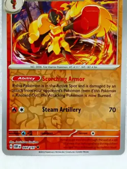 Armarouge 044/197 SV03: Obsidian Flames Reverse Holo Pokemon TCG - Image 2