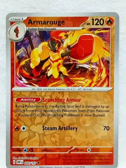 Armarouge 044/197 SV03: Obsidian Flames Reverse Holo Pokemon TCG - Image 3