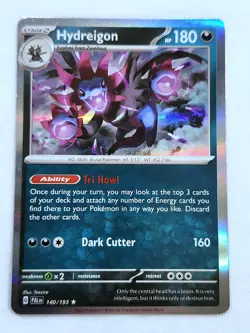 Hydreigon 140 Paldea Evolved Rare Holo Pokemon TCG 2023 - Image 1