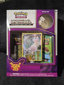 Pokemon TCG 20th Anniversary Mew Mythical Pokemon Collection - Image 1