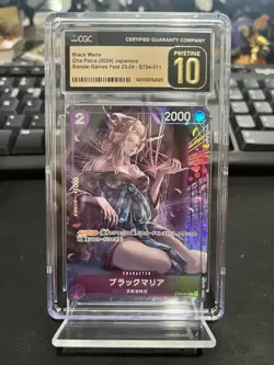 2024 One Piece JPN Bandai Games Fest 23-24 Black Maria ST04-011 CGC PRISTINE 10 - Image 1