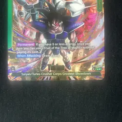 Turles FB08-049 Leader Alternate Art Saiyan's Pride Dragon Ball English Card - Image 3