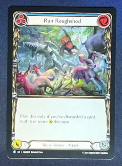 FAB AKO024 Run Roughshod Brute Action Majestic Flesh and Blood TCG - Image 1