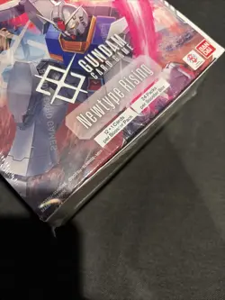Bandai Gundam Card Game Newtype Rising English Booster Box *SMALL TEAR* DAMAGED - Image 2