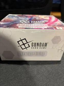 Bandai Gundam Card Game Newtype Rising English Booster Box *SMALL TEAR* DAMAGED - Image 3
