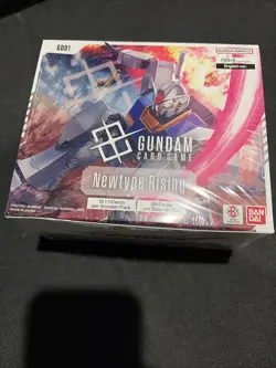 Bandai Gundam Card Game Newtype Rising English Booster Box *SMALL TEAR* DAMAGED - Image 4