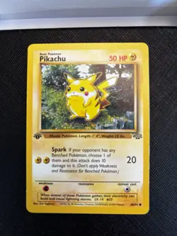 Pikachu 60/64 Red Cheeks 1st Edition Jungle Set 1999 Pokemon TCG Card LP+ - Image 1