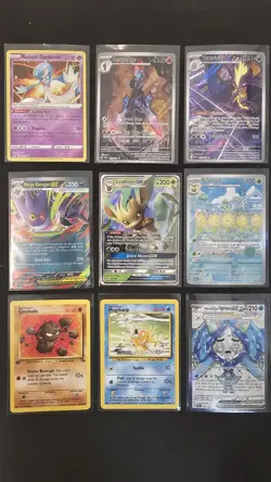 Pokemon Vintage Mid-Era Modern 9 Cards: Leafeon 13 Ceruledge 197 Gengar Magikarp - Image 1