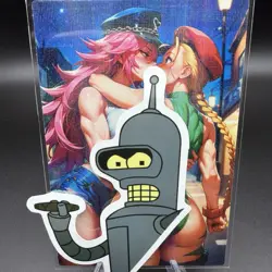 Poison & Cammy White Anime Waifu Card Doujin ACG Goddess Holo - Image 1