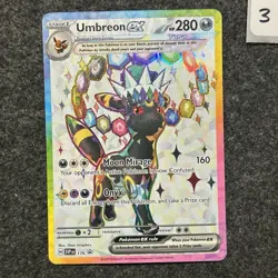 Umbreon ex SVP176 Sv: Scarlet & Violet Promo Cards Holo Pokemon Black Star NM 3 - Image 1