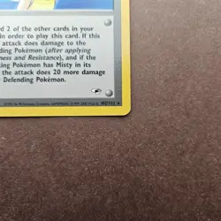 Misty 102/132 Pokemon Gym Heroes Regular Rare Card - LP - Image 5