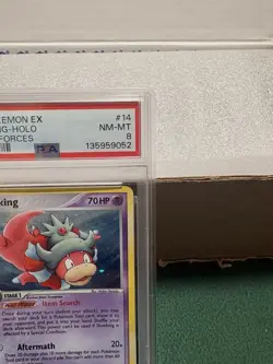Pokemon TCG: 2005 Slowking Holo, #14/115 Unseen Forces Holo Card, PSA 8 NM-MT - Image 3