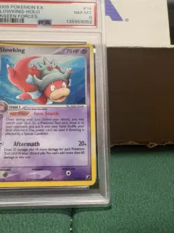 Pokemon TCG: 2005 Slowking Holo, #14/115 Unseen Forces Holo Card, PSA 8 NM-MT - Image 4