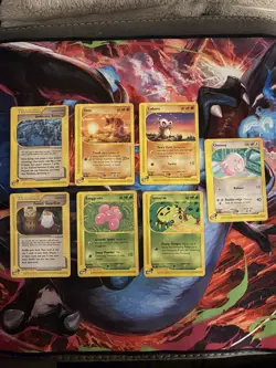 Pokemon Cards Aquapolis 7 Card Lot - LP/MP - Cubone, Chansey, Onix, Spinarak - Image 1