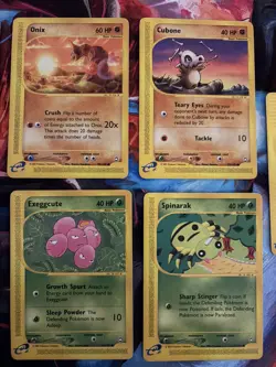 Pokemon Cards Aquapolis 7 Card Lot - LP/MP - Cubone, Chansey, Onix, Spinarak - Image 4