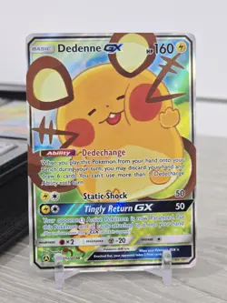 Pokemon Card TCG Dedenne GX 195a/214 Unbroken Bonds Alternate Art Holo Rare NM - Image 3
