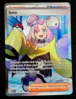 Iono 124 NM Black Star Sv: Scarlet & Violet Promo Cards Holo Pokemon Card - Image 1