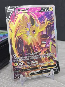 Pokemon Card TCG Jolteon V SWSH183 Holo Sword & Shield Black Star Promo Card NM - Image 1