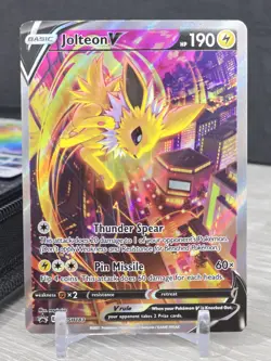 Pokemon Card TCG Jolteon V SWSH183 Holo Sword & Shield Black Star Promo Card NM - Image 3