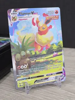 Pokemon Card TCG Flareon VMAX SWSH180 Sword & Shield Black Star Promo Holo NM - Image 1