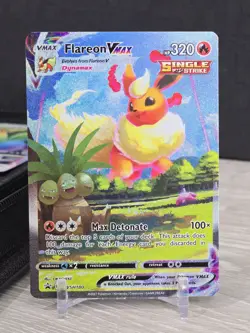 Pokemon Card TCG Flareon VMAX SWSH180 Sword & Shield Black Star Promo Holo NM - Image 3