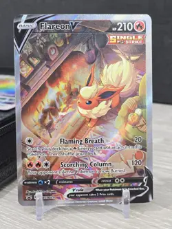 Pokemon Card TCG Flareon V SWSH179 Sword & Shield Black Star Promo Holo Rare NM - Image 3