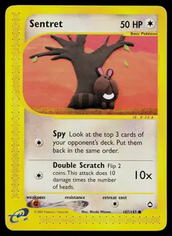 Pokemon Card - Sentret Aquapolis 107/147 Common - Image 1