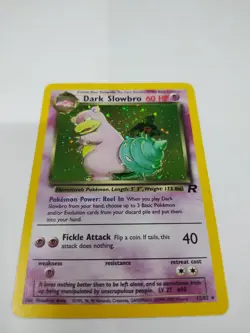 Dark Slowbro - 12/82 - Pokemon Team Rocket Unlimited Holo Rare Card WOTC Nm/Flaw - Image 1