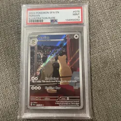 Pokemon 2024 SFA en Shrouded Fable Persian Illustration Rare Card #078/064 PSA 9 - Image 1