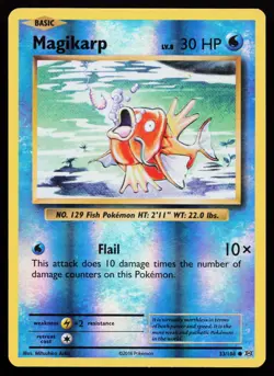 Magikarp 33/108 Common XY - Evolutions Reverse Holo Pokemon Card - Image 1