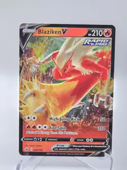 Blaziken V 020/198 Ultra Rare Full Art Pokemon Card Chilling Reign NM+ - Image 1