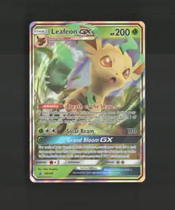 Leafeon GX SM146 Sun & Moon Black Star Promo Holo Pokemon Card - Image 1